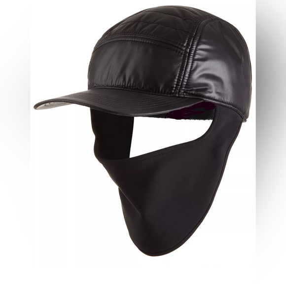 UR Wellness Puffer Cap with Face Cover, One Size, Black - Picture 1 of 8